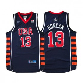 Maillot USA 2004 Duncan 13 Noir