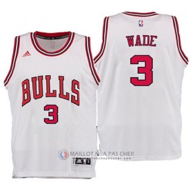 Maillot Chicago Bulls Wade 3# Blanc