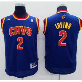 Maillot Enfant de Irving Cleveland Cavaliers #2 Bleu