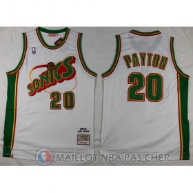 Maillot Seattle Supersonics Payton #20 Blanc