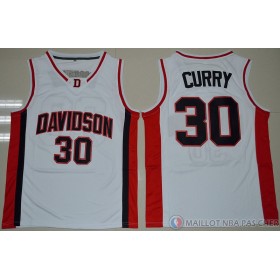 Maillot NCAA Stephen Curry Blanc
