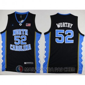 Maillot NBA NCAA Worthy Norte Carolina Noir