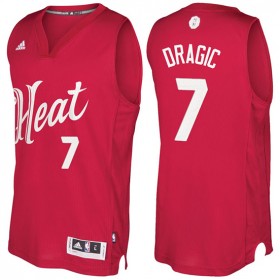 Maillot Navidad 2016 Goran Dragic Heat 7 Rouge