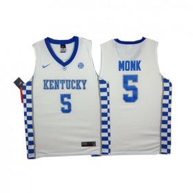 Maillot Kentucky Wildcats Monk 0 Blanc
