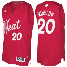 Maillot Navidad 2016 Justise Winslow Heat 20 Rouge