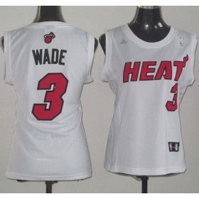 Maillot Femme de Wade Miami Heat #3 Blanc