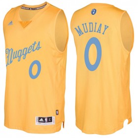 Maillot Navidad 2016 Nuggets Emmanuel Mudiay 0 Blond