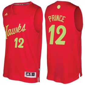 Maillot Navidad 2016 Taurean Prince Hawks 12 Rouge