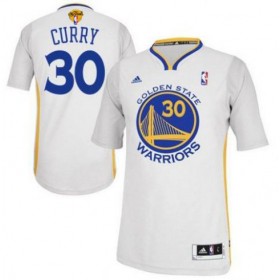 Maillot Authentic Manche Courte Warriors Curry 30 Blanc