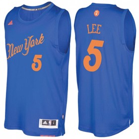 Maillot Navidad 2016 Courtney Lee Knicks 5 Bleu