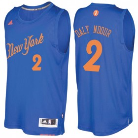 Maillot Navidad 2016 Maurice Daly ndour Knicks 2 Bleu