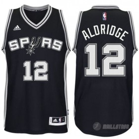 Maillot San Antonio Spurs Aldridge #12 Noir