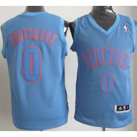 Maillot Westbrook Oklahoma City Thunder #0 Bleu
