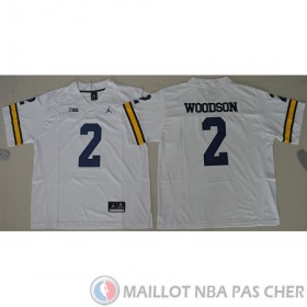 Maillot NCAA Charles Woodson Jordan Tipo Blanc 2016