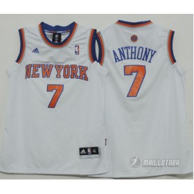 Maillot Enfant de Blanc Anthony New York Knicks Revolution 30