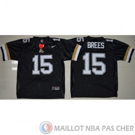 Maillot NCAA Drew Brees Noir Retro