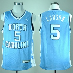 Maillot Lawson North Carolina Tar Heels #5 Bleu