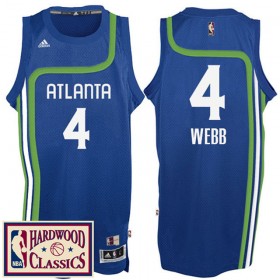 Maillot Retro Hawks Webb 4 Bleu