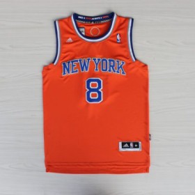 Maillot Smith New York Knicks #8 Orange y Bleu