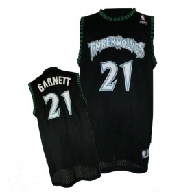 Maillot Retro Timberwolves Garnett 21 Noir