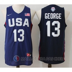 Maillot NBA Twelve USA Dream Team George 13# Bleu