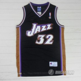 Maillot retro de Malone Utah Jazz #12 Noir