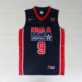 Maillot de Jordan USA NBA 1992 Bleu