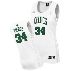 Maillot Femme de Pierce Boston Celtics #34 Blanc