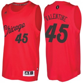 Maillot Navidad 2016 Denzel Valentine Bulls 45 Rouge