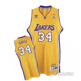 Maillot Los Angeles Lakers O neal #34 Orangee