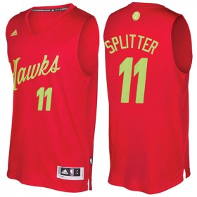 Maillot Navidad 2016 Tiago Splitter Hawks 11 Rouge