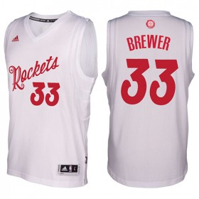 Maillot Navidad 2016 Corey Brewer Rockets 33 Blanc