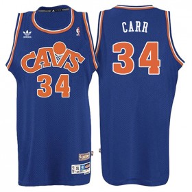 Maillot Retro 2008 Cavaliers Carr 34 Bleu